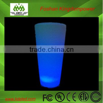 Hot selling garden decoration illuminated led plastic party flower pot