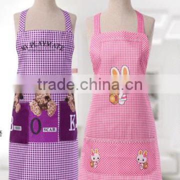 Advertising promotional gifts small white rabbit kitchen apron custom anti - foupler peach skin ad custom gift aprons