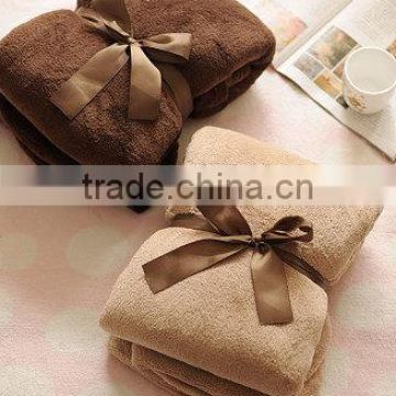 wholesale solid multipurpose coral fleece blankets