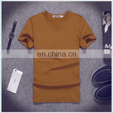 2017 New arrival Cultural Shirt Multi Color V-neck Blank Shirt Wholesale Promotion T Shirt