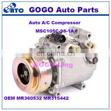 MSC105C Auto A/C Compressor for Mitsubishi Montero Sport OEM MR360532 MR315442 AKC200A551J AKC200A205AL AKC200A204H