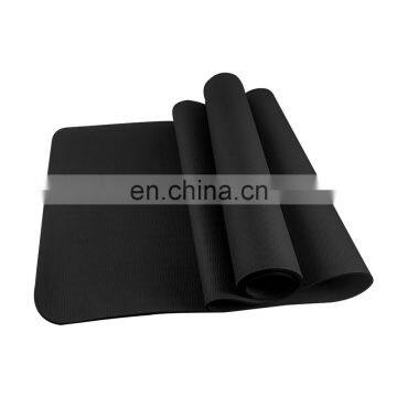 Harbour Eco Friendly Anti Slip Custom Logo Pilates Black TPE Material Yoga Mat 8mm with Position Line