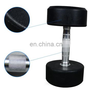 Fitness Equipment Round  Dumbbell with rubber material