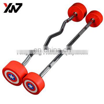 Factory price Fixed PU Barbell Bar for sale