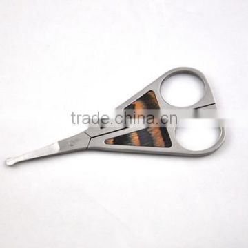 Baby kids round-tip safety hair nail scissor