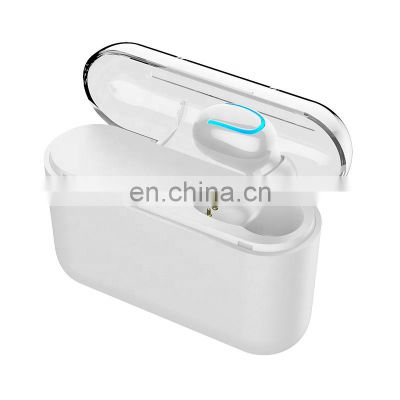 Portable BT 5.0 Q32 in-ear invisible mini cheap wireless earpiece earbud with 1500mah charging case