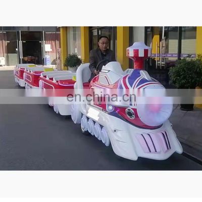 Hot sale shopping mall trackless train electric ride on train electric trains