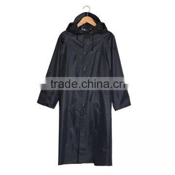 2014 new waterproof Hooded Long Raincoat for men