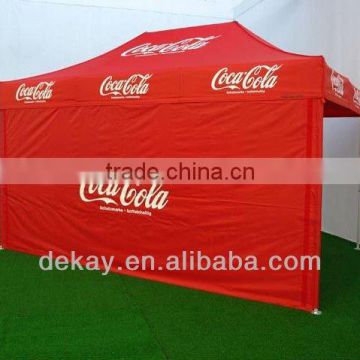 Advertising folding tent, pop up easy fold play tent, folding tent frame, outdoor folding camping car top tent