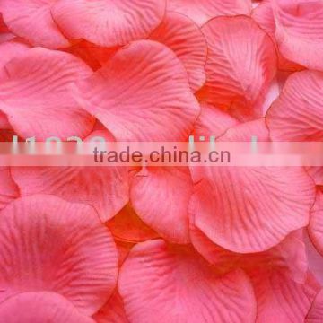 Silk rose petals