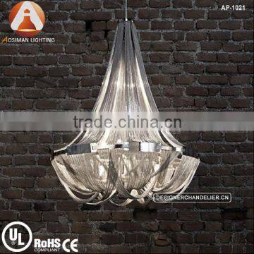 Soscik Suspension Light/ Silver Chain Hanging Chandelier