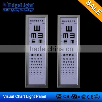 Edgelight high quality aluminium led light frame LED visual acuity chart for eyesight test