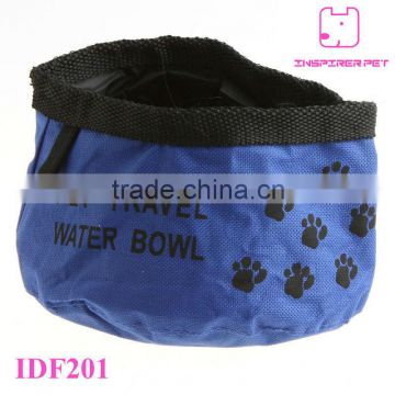 Portable Pet Bowl with Paw Print