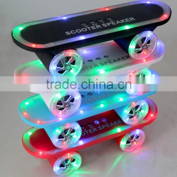 The Newest Hot Selling Scooter Bluetooth Speaker ,Led Speaker ,Scooter Led Light Speaker
