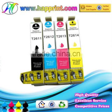 Office printer ink cartridge for Epson T2601 T2611 T2612 T2613 T2614 refillable ink cartridge for Epson XP-605