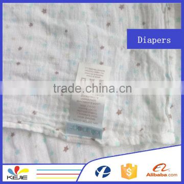 Hot Sale 100% Cotton Printed baby Fabric for diaper