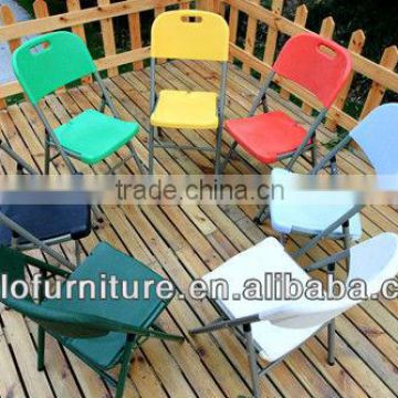 Plastic Step Folding White Outdoor Chair