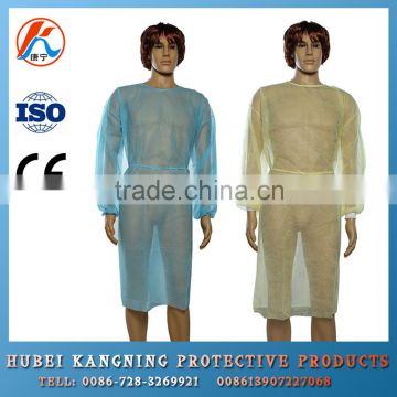 dental disposable surgical waterproof isolation gown with knitted cuff