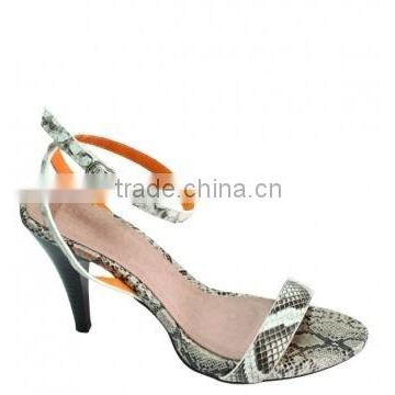 Python leather high heel shoes SWPS-009
