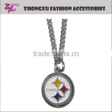 new custom sport NFL American football team Pittsburgh Steelers pendant necklace jewelry