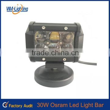 12months warranty LED headlight auto car fog lamp, head lamp 30w 5400lm automobile headlight bar