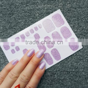 Self-adhesive High Quality Glitter Powder Nail Art Sticker