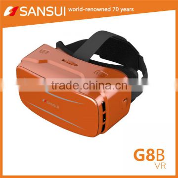 2017 SANSUI Android 5.1 2k led screen sex video cardboard vr all in one box