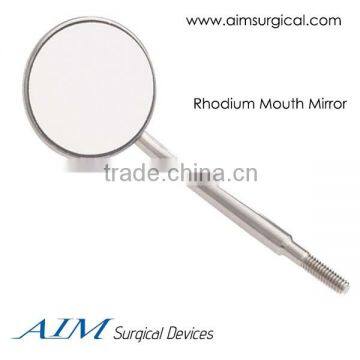 Rhodium Mouth Mirror-Front Surface Dental Mouth Mirror-Cone Socket Mouth Mirror