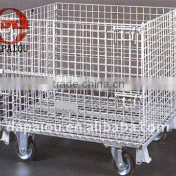 Folding Wire Rolling Storage Cage
