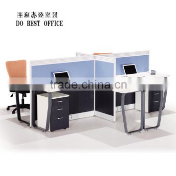 Cheap price office partition for 4 person