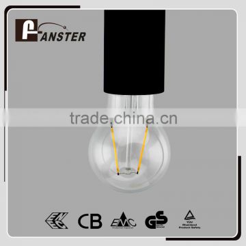 Clear glass bulb A60 2W,4W 6W 600lm CE RoHS E27 B22 led filament bulb
