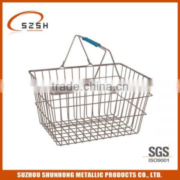 high quality supermarket wire steel basket