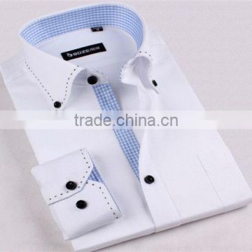 Cotton white shirt long sleeve men's slim fit shirt 2013