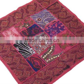 Large Decorative Bedding Pillow Sham Pink Sofa Floor Fancy Cushion India 26x26