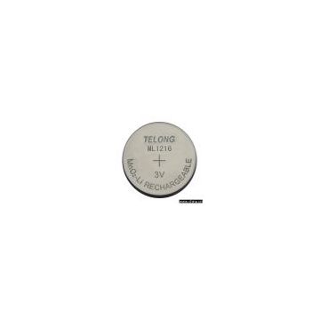 3V lithium rechargeable button cell ML1216