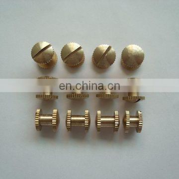 2016High quality hardware accessories of two heads plating metal screw