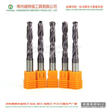 WTFTOOLS Customized Diam 4~5 solid tungsten carbide Twist drill Bit