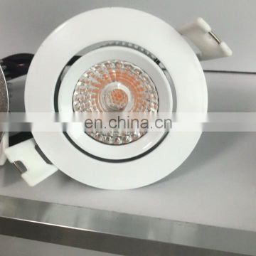 10 years experiences saa ce rohs certification AC COB 6W cutout 70mm fire rated led light downlight