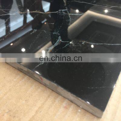 600x600mm classical design black tile Glazed marble design porcelain floor tile