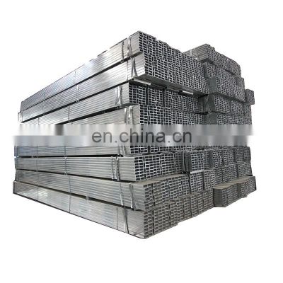 Pre galvanized GI square rectangular steel pipe tube with standard weight per meter