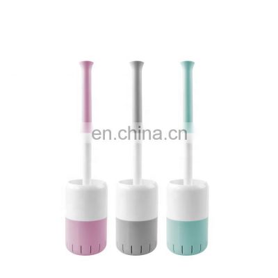 Newest Design TPR Toilet Brush Bathroom Cleaning Silicon Toilet Holder Plunger Standing Wall Mounted Toilet Brush
