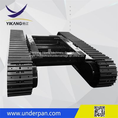 Custom crawler gadder machine track undercarriage with steel track and telescopic rod  from China