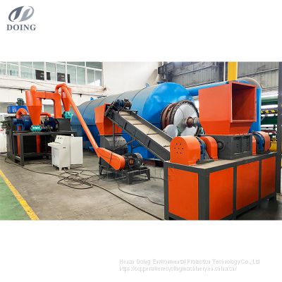 Copper aluminum radiator recycling plant for recycling waste air conditioner radiators to get copper and aluminum