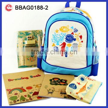 School Bag Set Eco Friendly Student stationary product