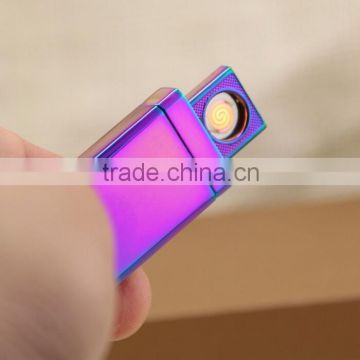 Mini Portable Ultra-thin Flameless Electronic Cigar Lighter USB with gift box