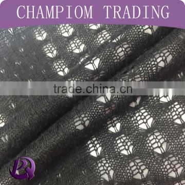 2015 China professional factory most popular 100% ployester knitted hacci fabric for garment