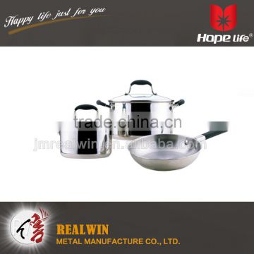5pcs cookware sets kitchen accessory pan , cookware set , stainless steel cookware