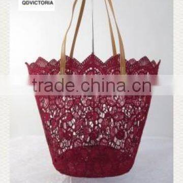 Lace Beach Bags with Satin Lining