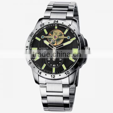 High quality skeleton mechanical transparent automatic watch for men