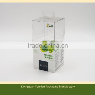 Transparent PVC folding box with printing for gifts packaging , cosmetic items , promotion items , underwear packaging
